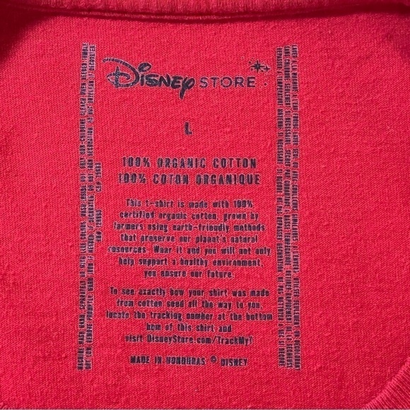 Disney Store /Mickey Mouse Men's TShirt Size Large Red Angry Mickey - Picture 5 of 5